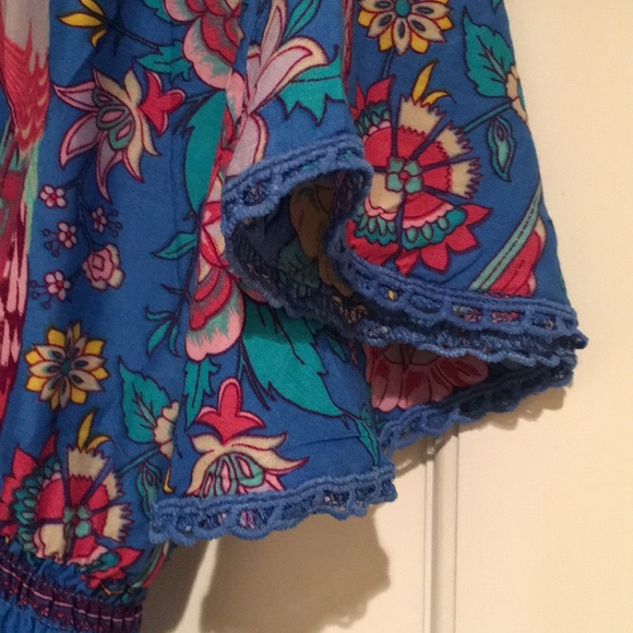 Multi Colored Asymmetrical Hemmed Dress - Picture 3 of 5